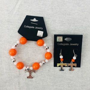 Tennessee Vols Bracelet And Earring Set